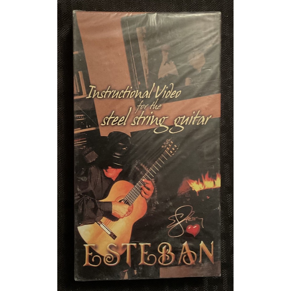 Vintage Esteban Steel String Guitar Instructional VHS Video Sealed 2002 Lessons